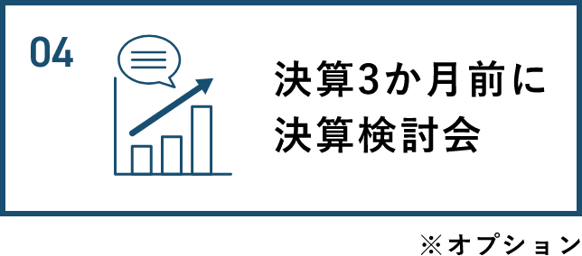 決算3か月前に決算検討会