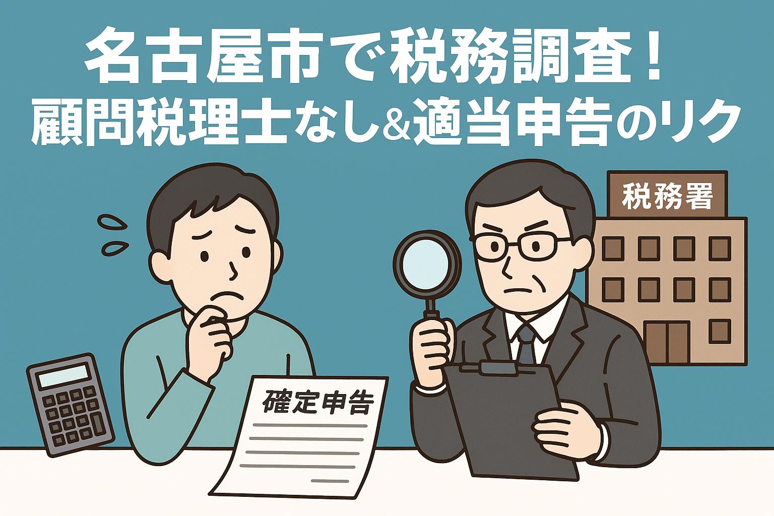 名古屋市で税務調査！顧問税理士なし＆適当申告のリスクと対処法【個人事業主向け】