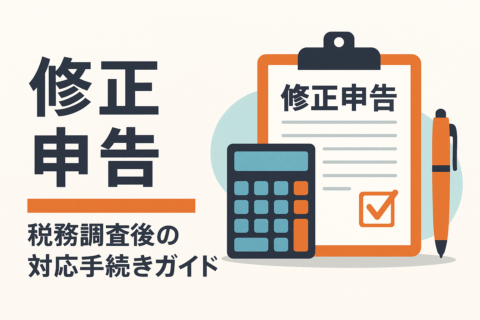 修正申告とは？税務調査後の対応手続きガイド