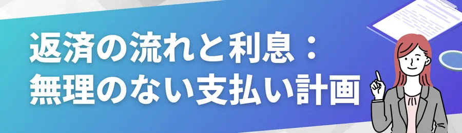 返済の流れと利息:無理のない支払い計画が重要