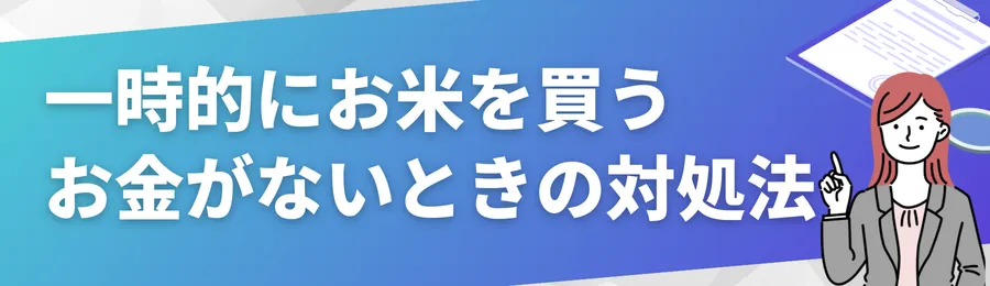 一時的にお米を買うお金がないときの対処法【カードローンという選択肢】