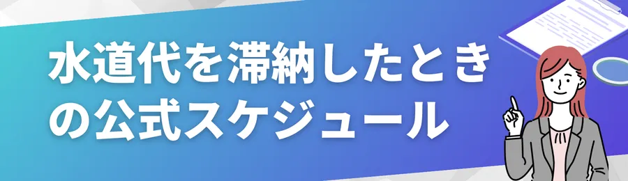 水道代を滞納したときの公式スケジュール