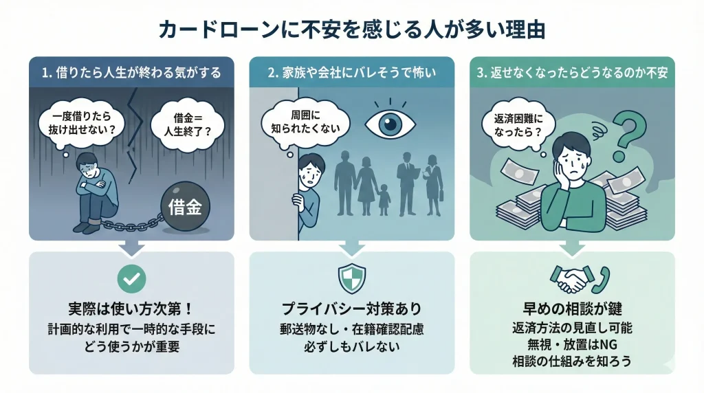 カードローンに不安を感じる人が多い理由