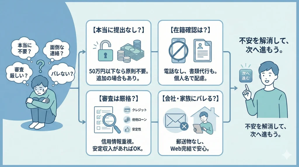 収入証明書不要でも大丈夫？よくある不安を先に解消します